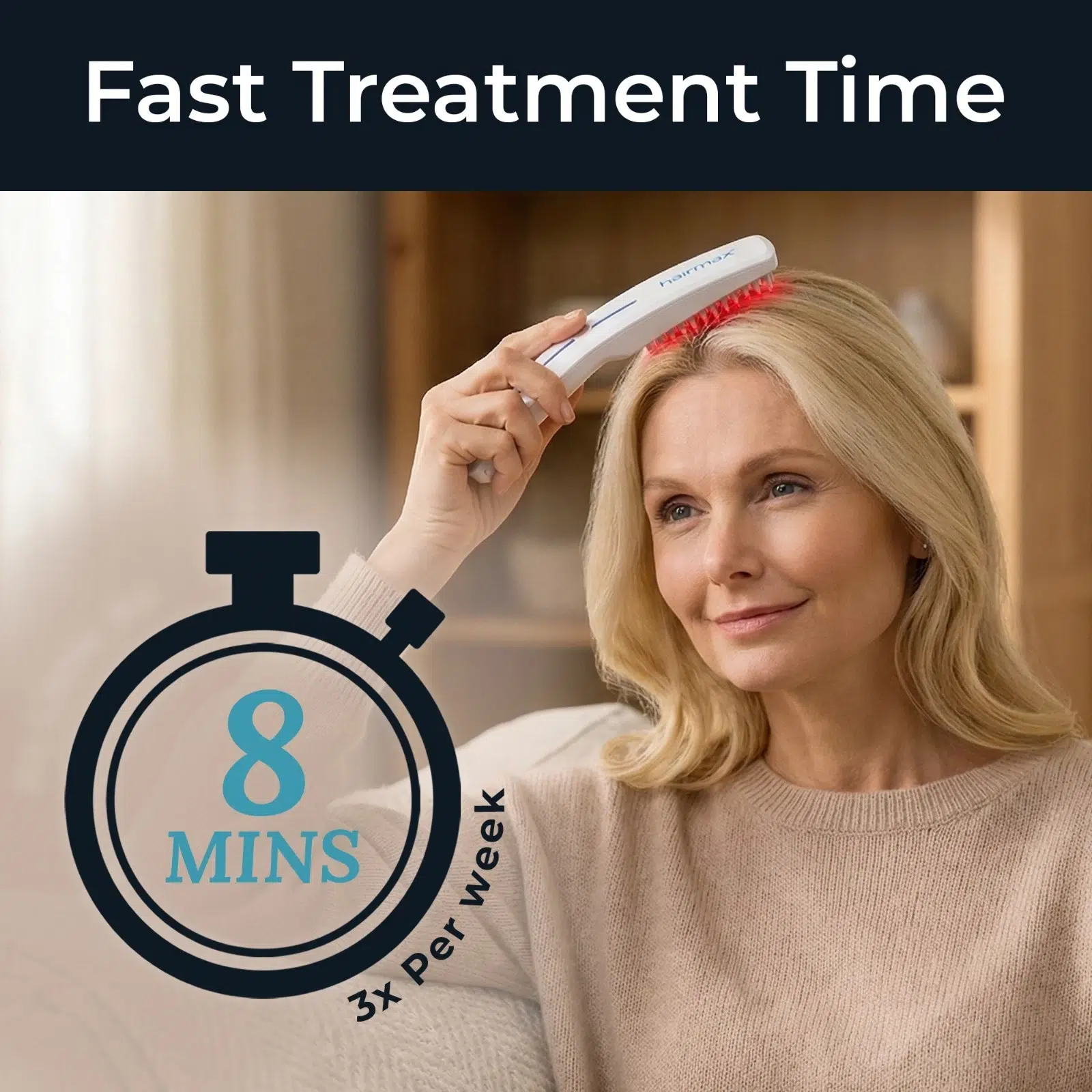 Hairmax Pro 12 Hair Growth Laser Comb FDA Cleared Cordless Laser Therapy Device - Image 3